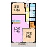 近藤ハイツ 2LDKの間取り