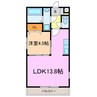 アプリ平針 1LDKの間取り
