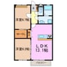Preciaus One 弐番館 2LDKの間取り