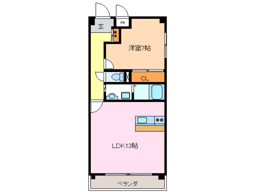 間取図 ロイヤルコート滝ノ水