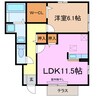 D-room K 1LDKの間取り