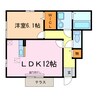 D-room K 1LDKの間取り