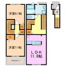 ブリーズ ガーデン 2LDKの間取り