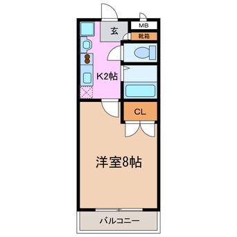 間取図 パルティール原駅前