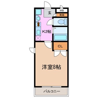間取図 パルティール原駅前