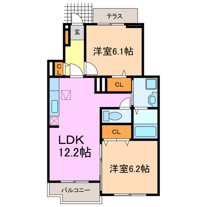 間取図 アンジュ･メゾン