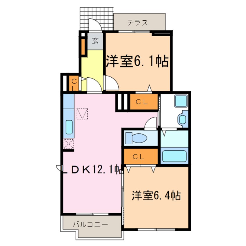 間取図 アンジュ･メゾン