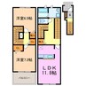 アンジュ･メゾン 2LDKの間取り