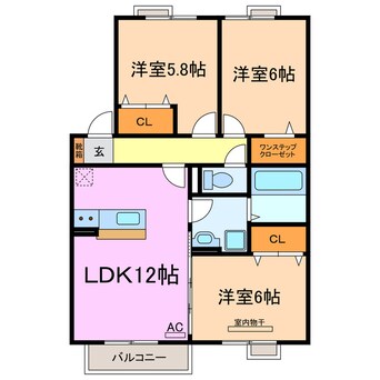 間取図 シエル ブル
