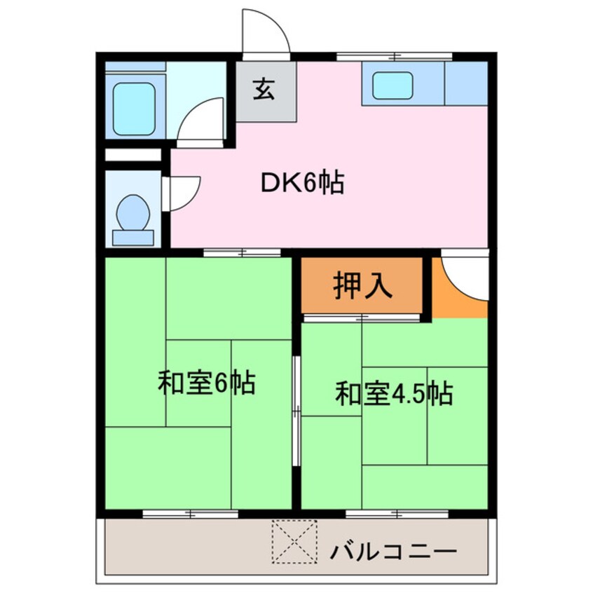 間取図 山喜多コーポ