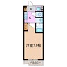 アーバンポイント豊田 1Kの間取り