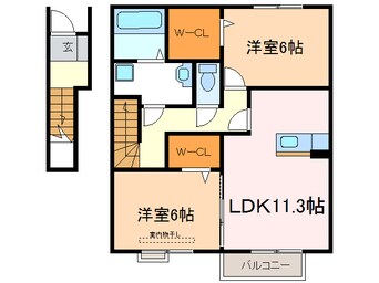 間取図 ザ･サンＢ棟