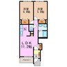 ヒルパーク ハウス 2LDKの間取り