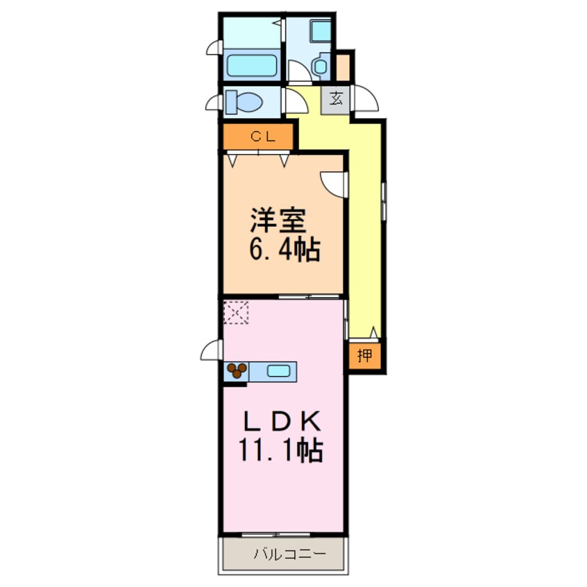 間取図 シャーメゾンエムズ