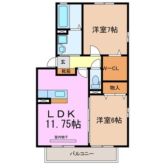 間取図 ロイヤルタウン C棟