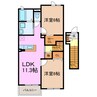 リアン樹 2LDKの間取り