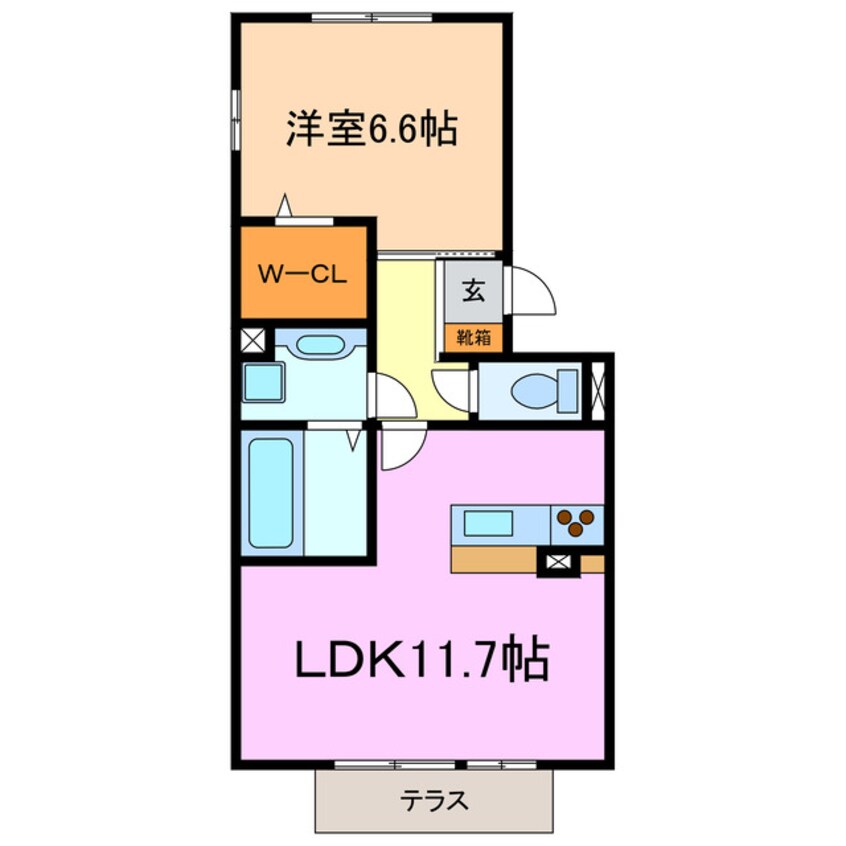 間取図 リッシュヴェール