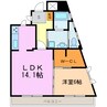 K-Stage Ⅵ 1LDKの間取り