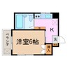 ショパン中平ビル 1Kの間取り