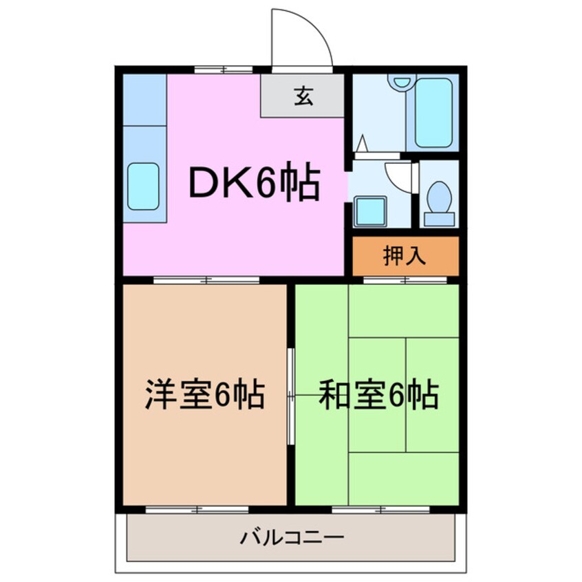 間取図 Village Mitake A棟