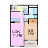 ユイマール和合 1LDKの間取り