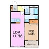 ユイマール和合 1LDKの間取り