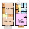 メゾンアモール 2LDKの間取り