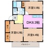 ハムレット96 3DKの間取り