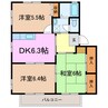 ハムレット96 3DKの間取り