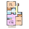 ベルネージュⅡ 2LDKの間取り