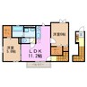 メゾン・シノノメ 2LDKの間取り