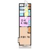 ランドマーク中平 1DKの間取り