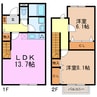 リーブル洒落B 2LDKの間取り
