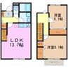 リーブル洒落B 2LDKの間取り