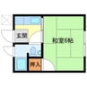 五月荘（天白区池見） 1Kの間取り