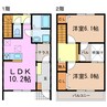 Mitoku鳳凰 2LDKの間取り