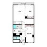 栄晃ビル 2LDKの間取り