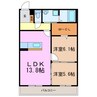 confort franc 2LDKの間取り