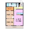 confort franc 2LDKの間取り