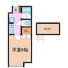 ボナール 1Kの間取り
