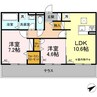 （仮称）GRAND D-ROOM 豊田市浄水町伊保原 A棟 2LDKの間取り