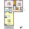 （仮称）GRAND D-ROOM 豊田市浄水町伊保原 A棟 2LDKの間取り