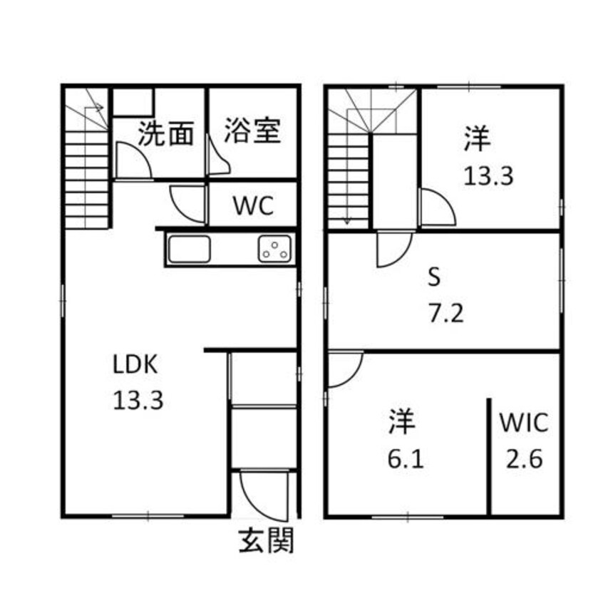 間取図 日進市赤池3丁目戸建