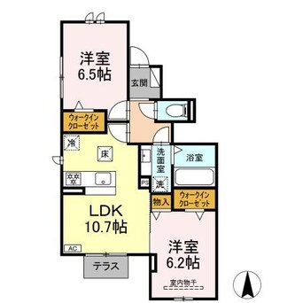 間取図 仮称）D-room赤池箕ノ手Ⅰ