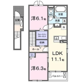 間取図 シャルムA