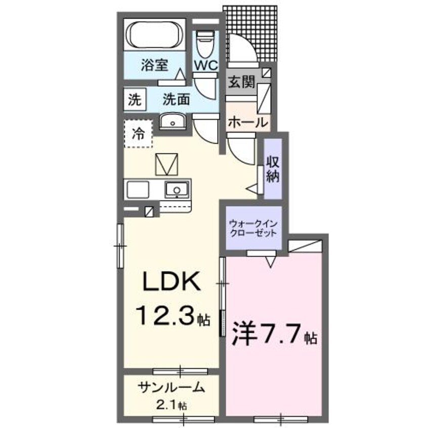 間取図 シャルムA