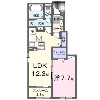 間取図 シャルムA