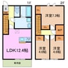 アジャート園原 3LDKの間取り