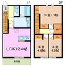 アジャート園原 3LDKの間取り