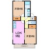 アイリス梅ヶ丘 2LDKの間取り